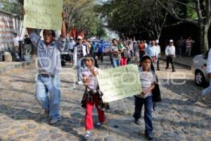 MANIFESTACIÓN HABITANTES DE TLACOTEPEC