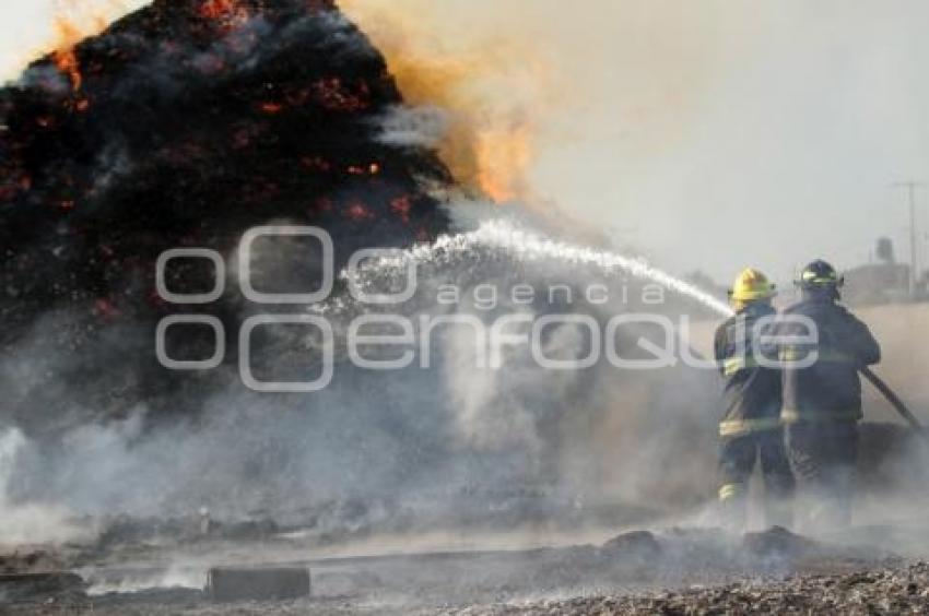 INCENDIO ALMACEN DE GUACALES