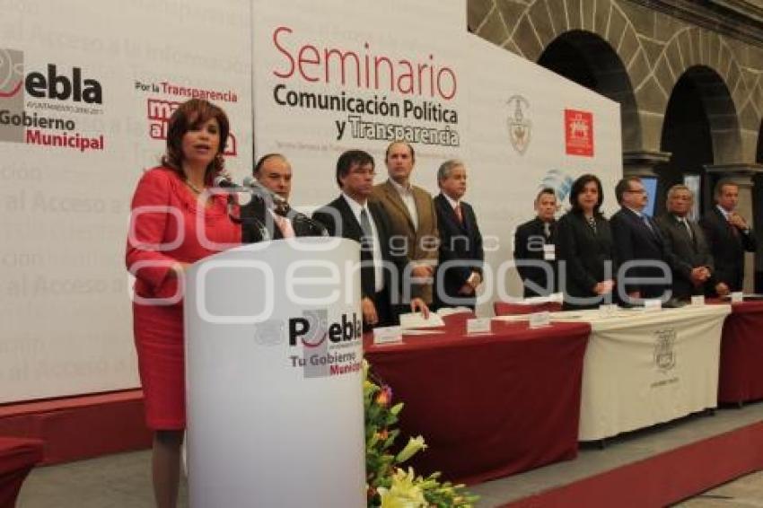 SEMINARIO COMUNICACIÓN POLÍTICA Y TRANSPARENCIA. BLANCA ALCALÁ