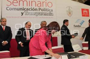 SEMINARIO COMUNICACIÓN POLÍTICA Y TRANSPARENCIA. BLANCA ALCALÁ
