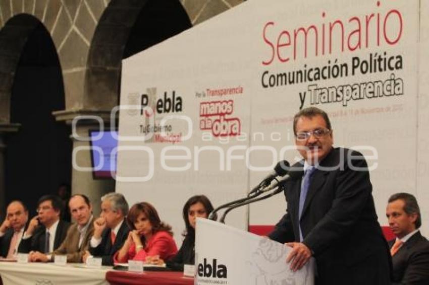 SEMINARIO COMUNICACIÓN POLÍTICA Y TRANSPARENCIA