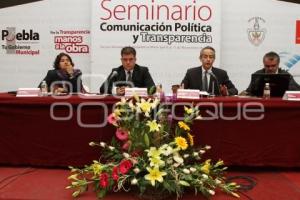 SEMINARIO COMUNICACION POLITICA Y TRANSPARENCIA