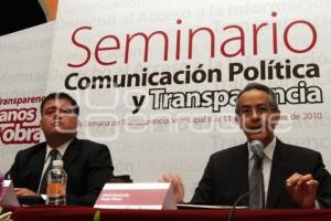 SEMINARIO COMUNICACION, POLITICA Y TRANSPARENCIA