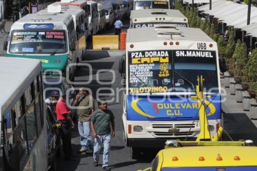 MARCHAN TRANSPORTISTAS ANTORCHISTAS