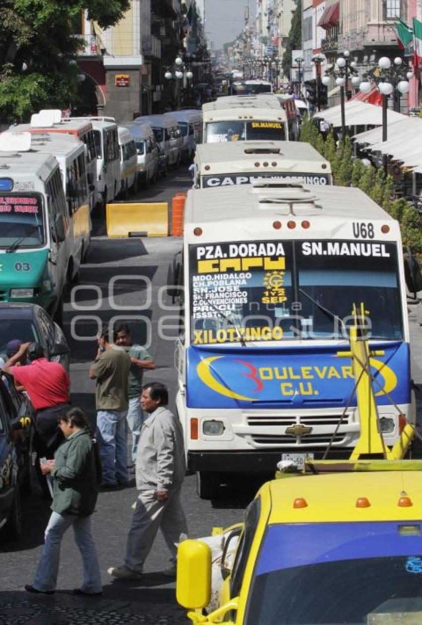 MARCHAN TRANSPORTISTAS ANTORCHISTAS