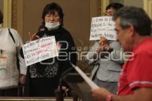 MANIFESTACIÓN EN EL CONGRESO. DEFRAUDADOS CAJA LA PAZ