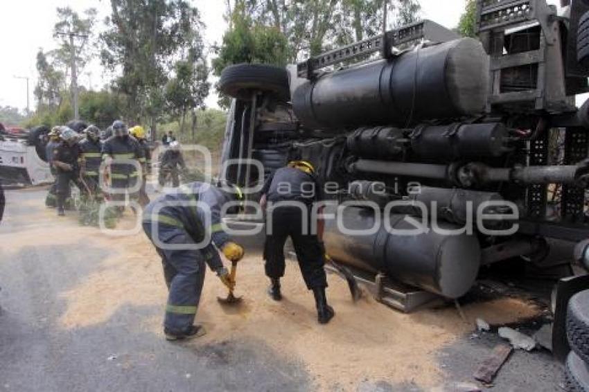 VOLCADURA TRANSPORTE PÚBLICO. CADETE VICENTE SUÁREZ