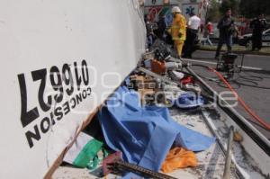 VOLCADURA TRANSPORTE PÚBLICO. CADETE VICENTE SUÁREZ