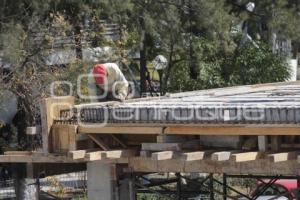 OBRAS EN LA BUAP. CONSTRUCCIÓN