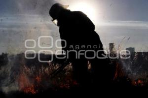 INCENDIO EN TERRENO BALDIO