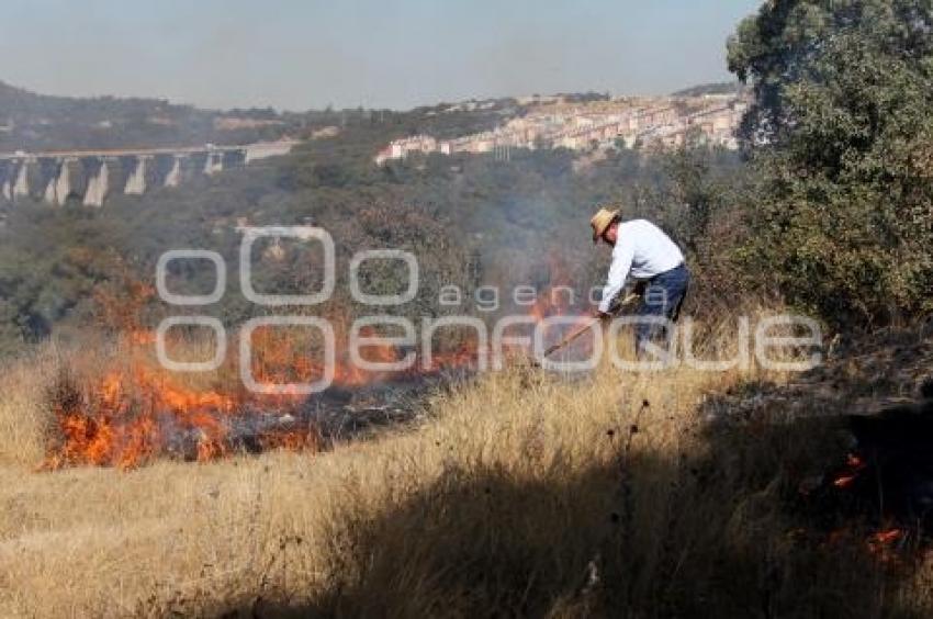 INCENDIO RESERVA LA CALERA