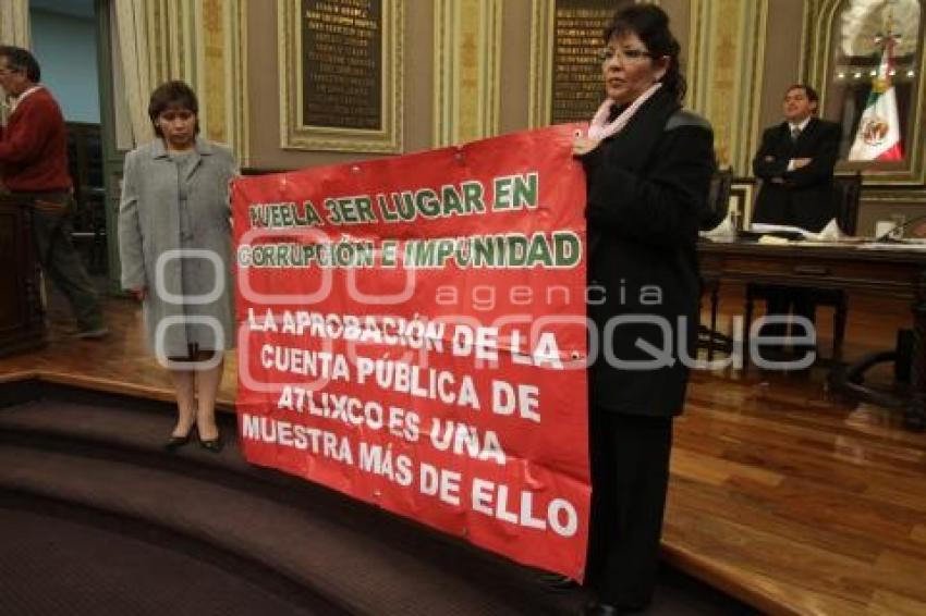 PROTESTA EN CONGRESO  -  BANCADA PANISTA