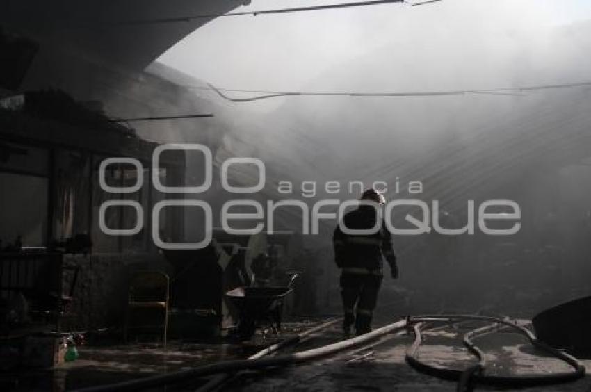 INCENDIO BODEGA PARQUE INDUSTRIAL LA RESURRECCIÓN