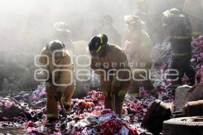 INCENDIO BODEGA PARQUE INDUSTRIAL LA RESURRECCIÓN