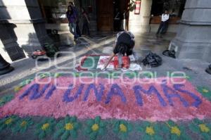 PROTESTA EN MEMORIA DE MUJER ACTIVISTA MUERTA EN CHIHUAHUA