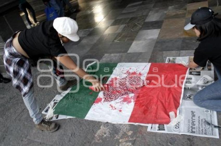 PROTESTA EN MEMORIA DE MUJER ACTIVISTA MUERTA EN CHIHUAHUA