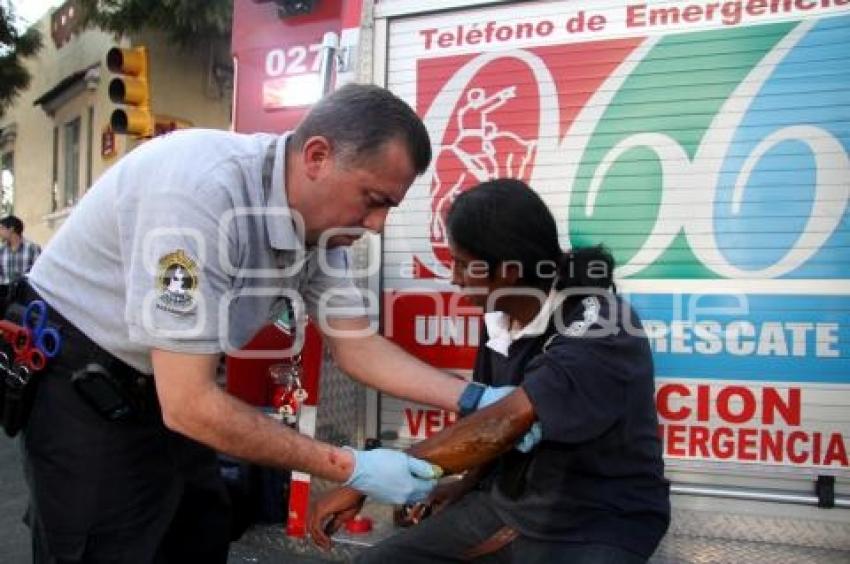 CHOQUE DE DOS VEHÍCULOS DE TRANSPORTE PÚBLICO