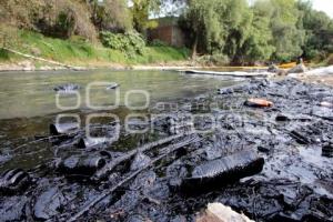 CONTAMINACIÓN RÍO ATOYAC. DERRAME PEMEX