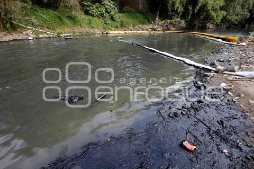 CONTAMINACIÓN RÍO ATOYAC. DERRAME PEMEX