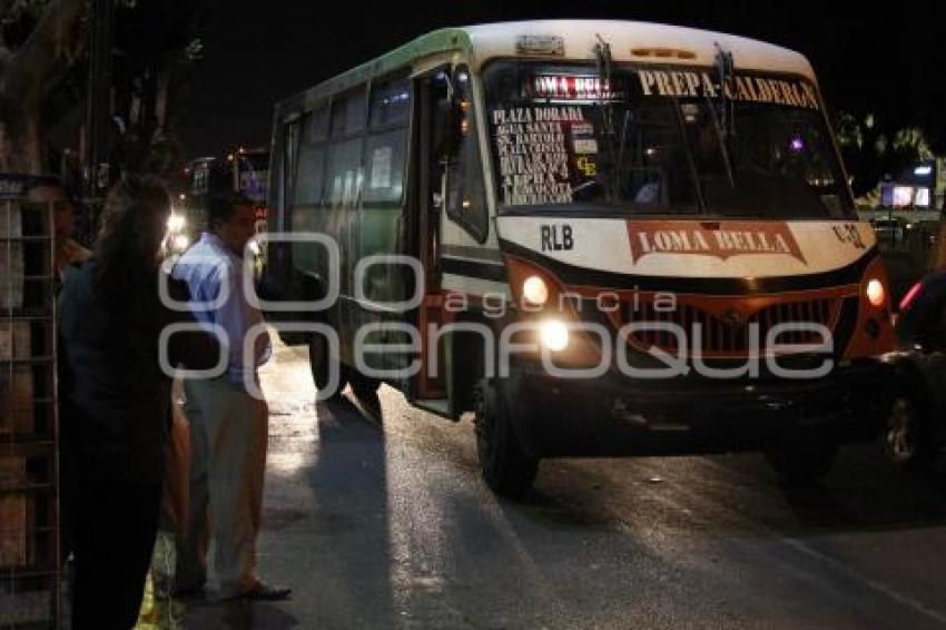 AUMENTO PRECIO TRANSPORTE PÚBLICO