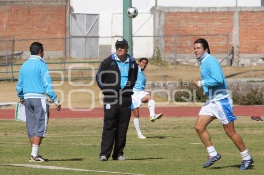 ENTRENAMIENTO PUEBLA DE LA FRANJA. FÚTBOL