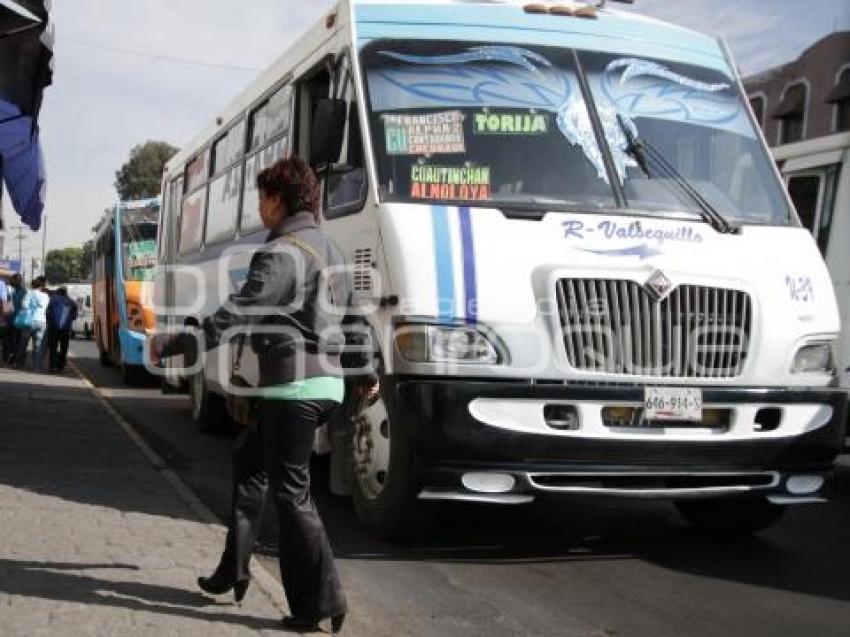 AUMENTO AL PASAJE DE TRANSPORTE PUBLICO