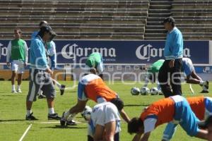 ENTRENAMIENTO PUEBLA DE LA FRANJA. FÚTBOL