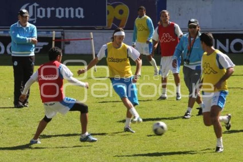 ENTRENAMIENTO PUEBLA DE LA FRANJA. FÚTBOL. TREJO