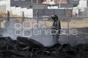 INCENDIO DE PAZTIZAL Y LLANTAS