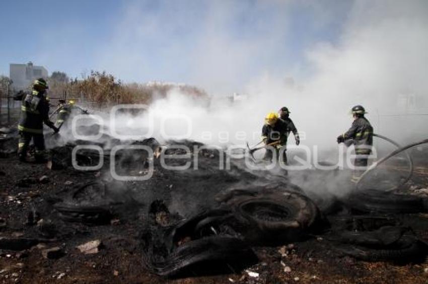 INCENDIO DE PAZTIZAL Y LLANTAS