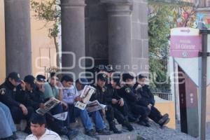 PARO DE LABORES POLICÍA ESTATAL. CASA AGUAYO