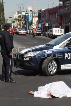 MUERE MUJER ATROPELLADA POR TRANSPORTE PUBLICO