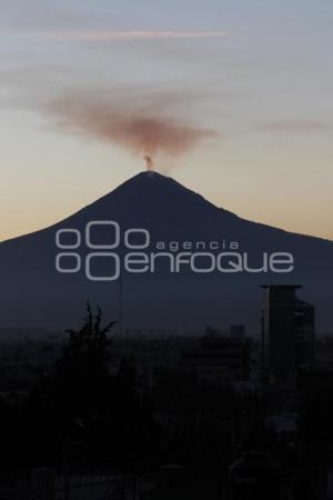 VOLCÁN POPOCATÉPETL. ATARDECER