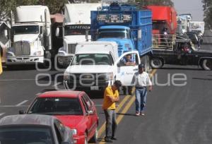 BLOQUEO . AUTOPISTA Y FEDERAL A ATLIXCO