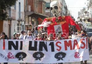 ESTUDIANTES MARCHAN CONTRA AUMENTO AL PASAJE