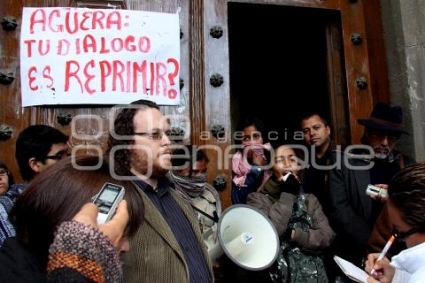 ALUMNOS BUAP DENUNCIAN REPRESIÓN