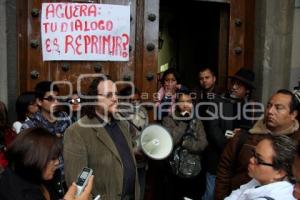 ALUMNOS BUAP DENUNCIAN REPRESIÓN