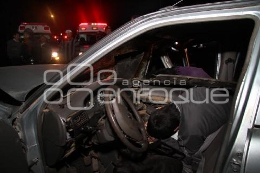 MUEREN DOS JOVENES EN ACCIDENTE VIAL