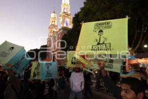 MARCHA SILENCIOSA EN PROTESTA PRO ALZA AL PASAJE