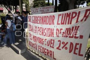 PROTESTA DE ESTUDIANTES POR EL ALZA EN EL PASAJE