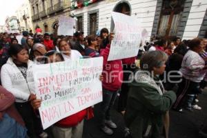 MARCHAN POBLADORES DE SAN MARTIN TEXMELUCAN