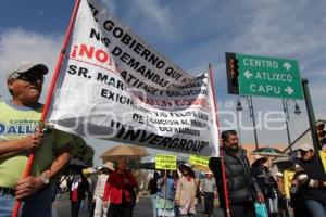 MANIFESTACIÓN DEFRAUDADOS EN EL SEXTO INFORME DE GOBIERNO ESTATAL