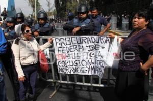 MANIFESTACIÓN DEFRAUDADOS EN EL SEXTO INFORME DE GOBIERNO ESTATAL