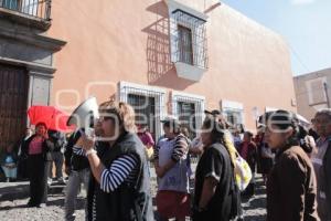 MANIFESTACIÓN . MERCADO MORELOS