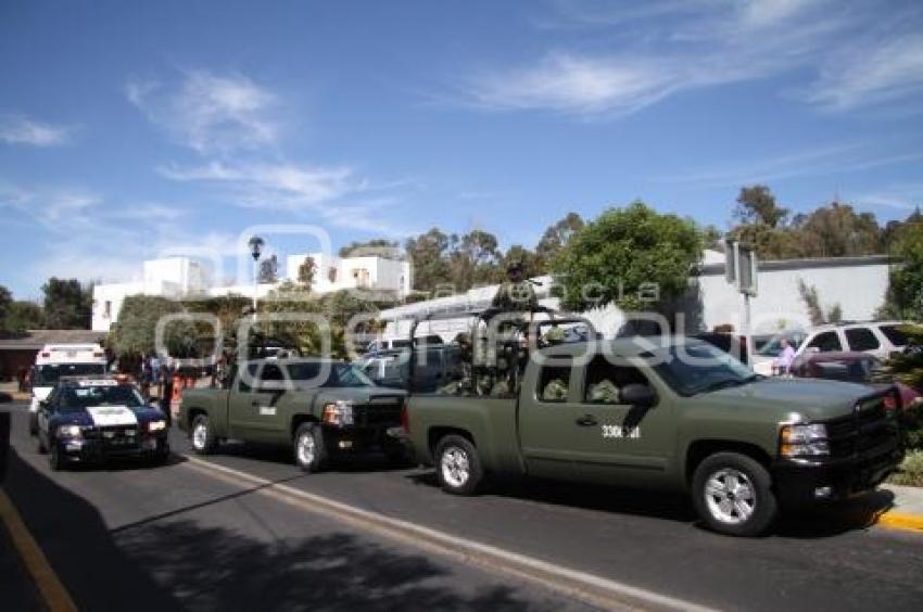 OPERATIVO DE SEGURIDAD EN LOS ALREDEDORES DE LOS FUERTES DE LORETO Y GUADALUPE