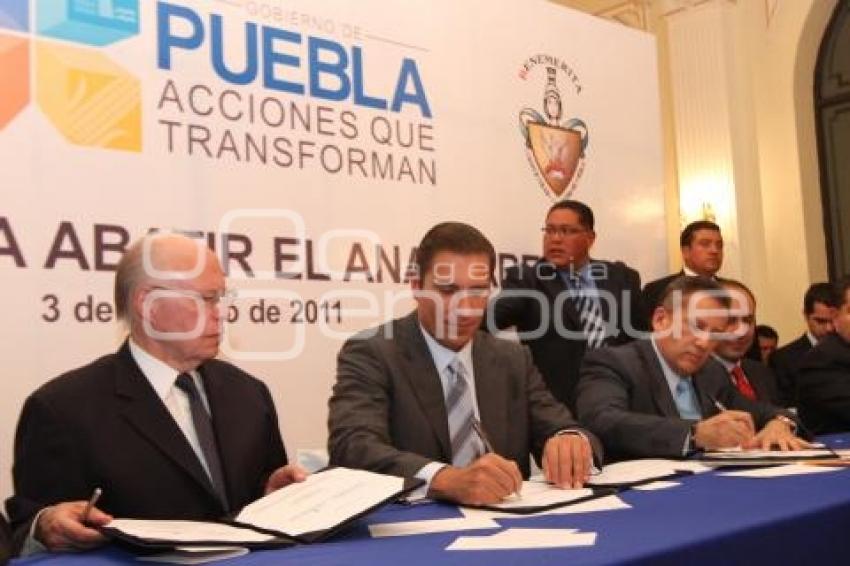 CONVENIO - GOBIERNO DEL ESTADO - UNAM - BUAP