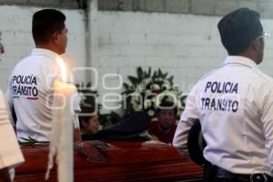 VELORIO POLICÍA DE TRÁNSITO FALLECIDO