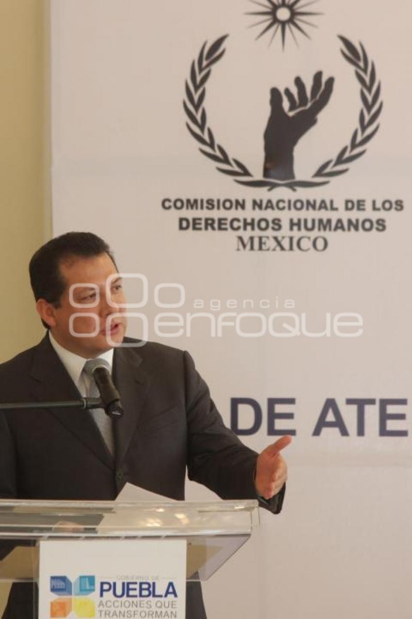 FIRMA DE CONVENIO COLABORACION CDH - ESTADO DE PUEBLA