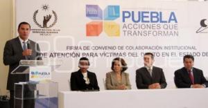 FIRMA DE CONVENIO COLABORACION CDH - ESTADO DE PUEBLA