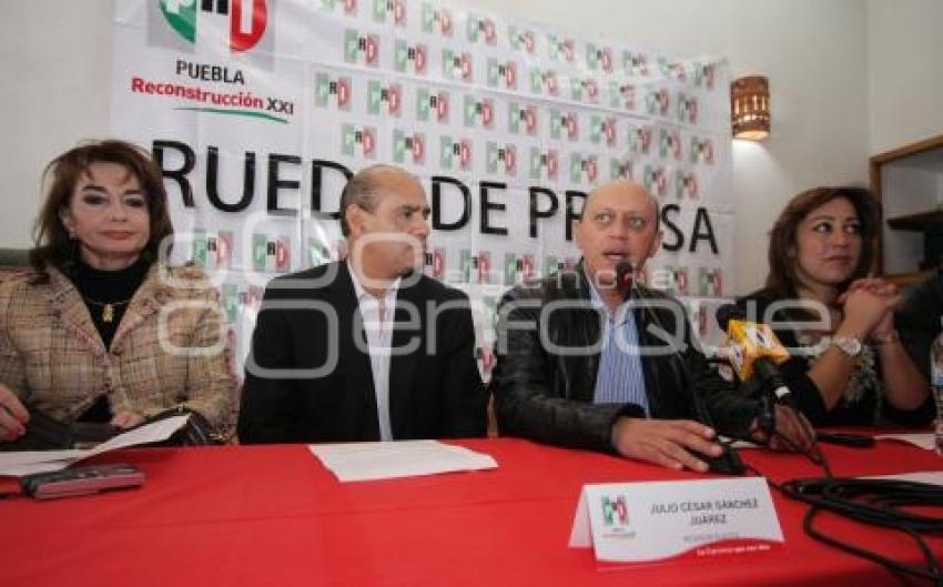 RUEDA DE PRENSA DIRIGENCIA  PRI - JUAN CARLOS LASTIRI